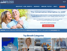 Tablet Screenshot of americanseniors.org